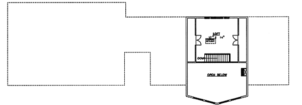 Plan 35038GH: Mountain House Plan with Airplane Hanger - Floor Plan - 2nd Floor - Mountain, Northwest