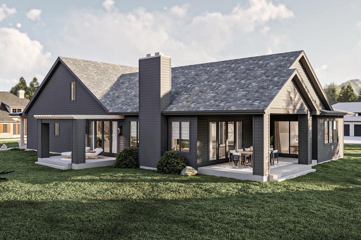 Plan 623229DJ: 2780 Square Foot 3-Bed Craftsman Farmhouse with Parking for 3 Cars - Image #20 - Bungalow, Country, Craftsman, Modern Farmhouse, New American, Traditional