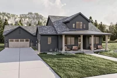 2780 Square Foot 3-Bed Craftsman Farmhouse with Parking for 3 Cars