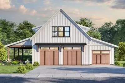 959 Square Foot Barn-Style Garage with Apartment