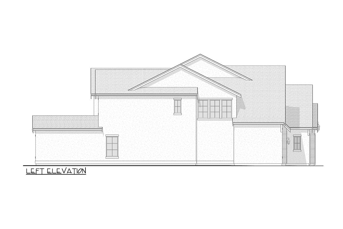 Plan 270070AF: Contemporary European-Style House Plan with 4 Bedrooms and a 2-Story Great Room - Image #4 - Contemporary, European, French Country, Transitional