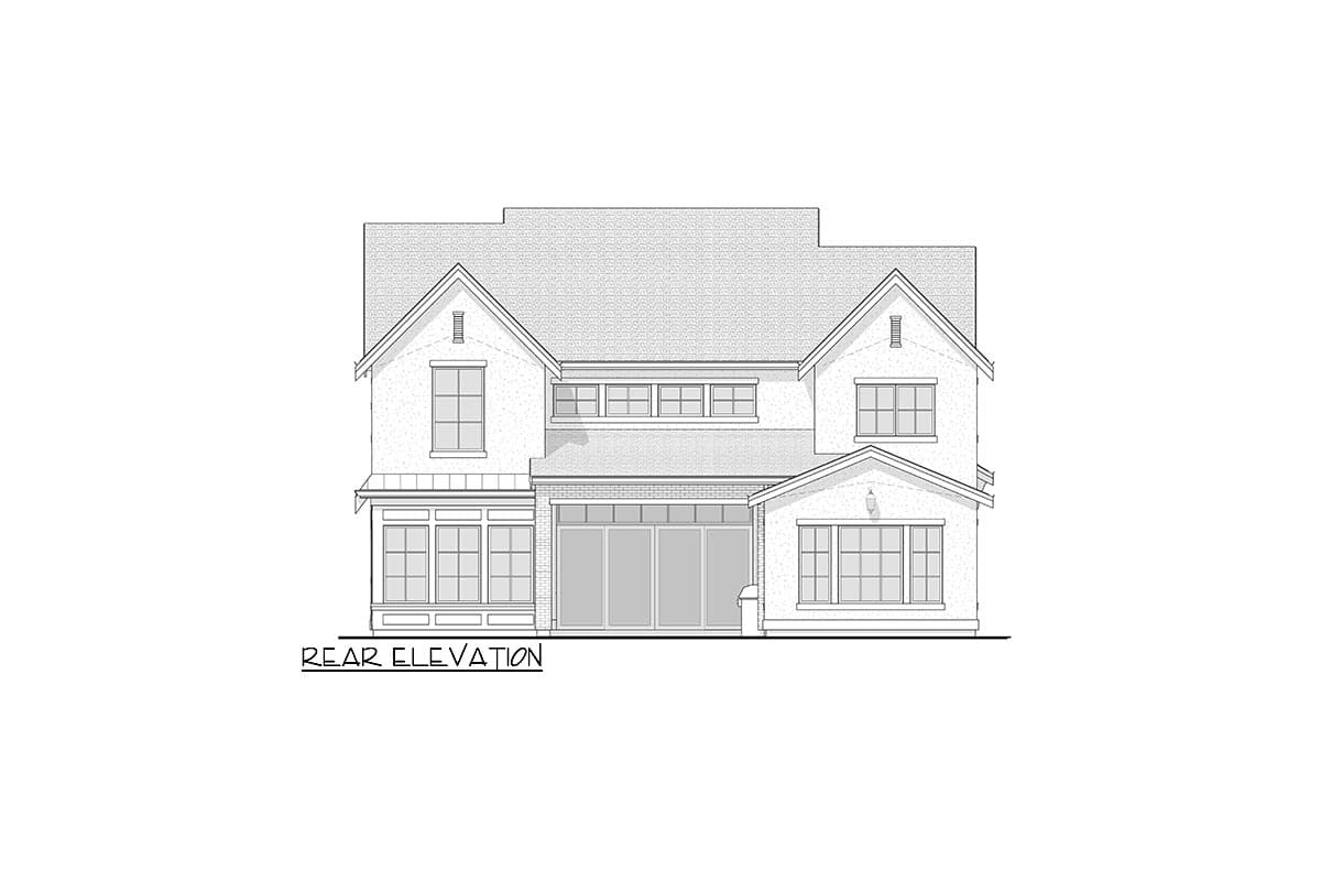 Plan 270070AF: Contemporary European-Style House Plan with 4 Bedrooms and a 2-Story Great Room - Image #6 - Contemporary, European, French Country, Transitional