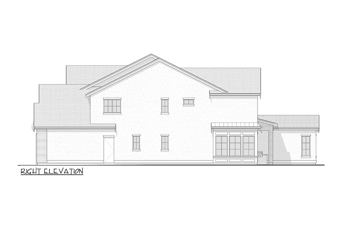 Plan 270070AF: Contemporary European-Style House Plan with 4 Bedrooms and a 2-Story Great Room - Image #7 - Contemporary, European, French Country, Transitional