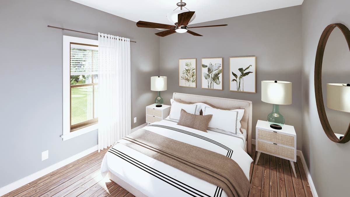 Plan 25029DH: 3-Bed One Story Country Home Plan with No Wasted Space and a Side-Entry Garage - Image #13 - Country, Craftsman, Ranch, Rustic