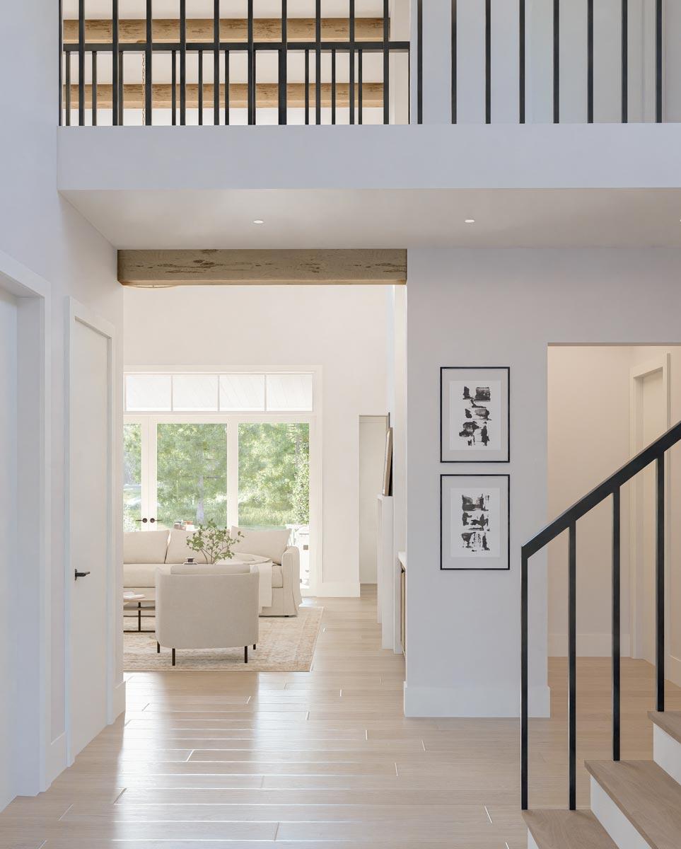 Plan 270071AF: Modern Farmhouse Plan with 2-Story Great Room - 3780 Sq Ft - Image #4 - Country, Craftsman, Farmhouse, Modern Farmhouse, New American