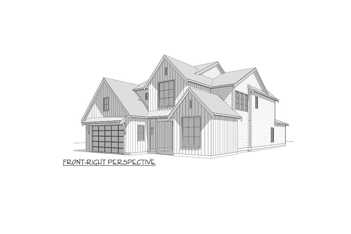 Plan 270071AF: Modern Farmhouse Plan with 2-Story Great Room - 3780 Sq Ft - Image #20 - Country, Craftsman, Farmhouse, Modern Farmhouse, New American