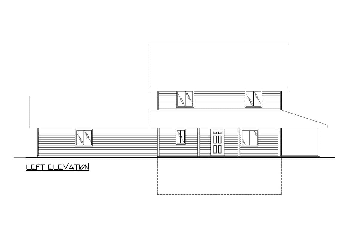 Plan 35041GH: Spacious Country Farmhouse House Plan with 3 Beds and Wraparound Porch - Image #4 - Country, Farmhouse