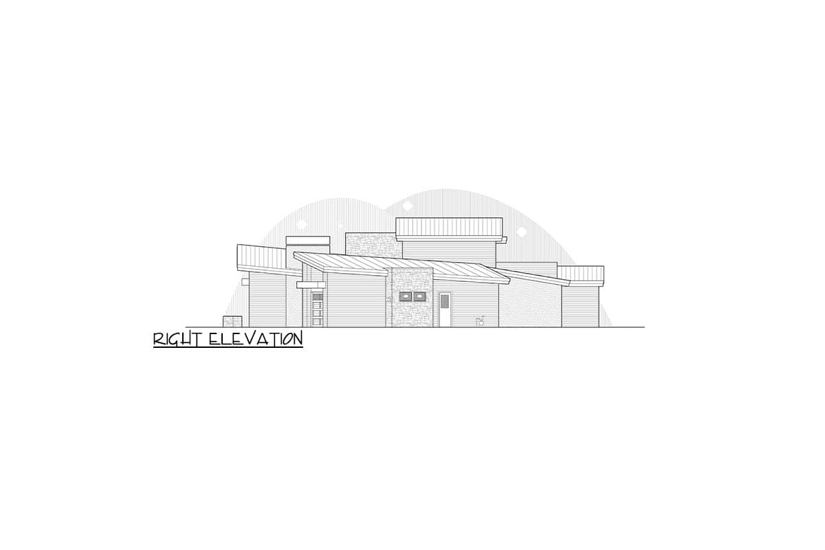 Plan 54245HU: Sprawling Mountain Modern Home Plan with Ample Outdoor Living Space - Image #57 - Contemporary, Mid Century Modern, Modern, Mountain, New American, Rustic, Transitional