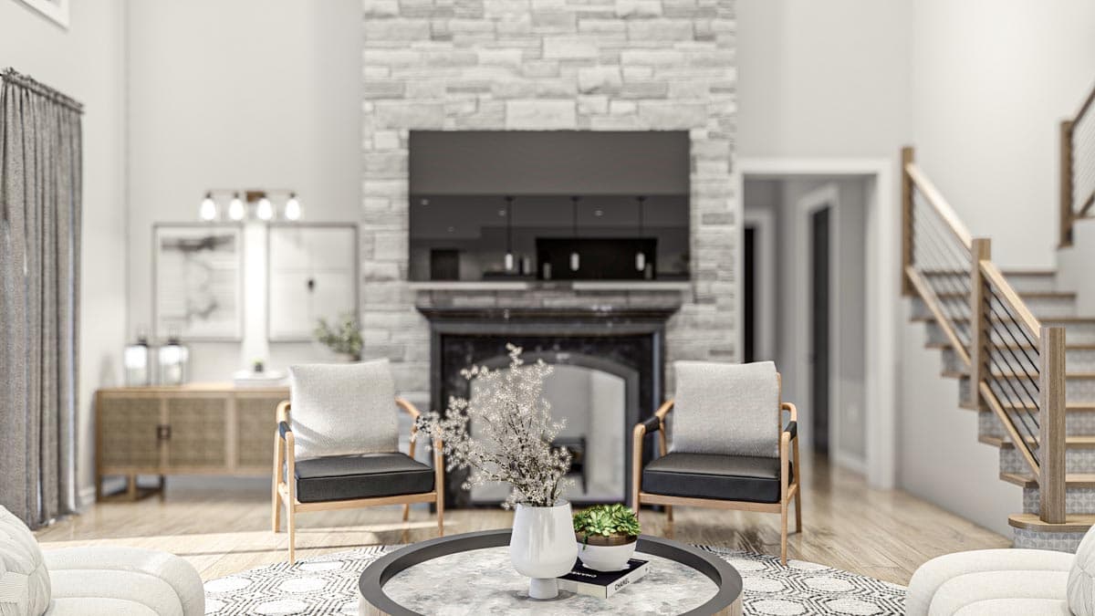 Plan 623230DJ: Rustic Craftsman House Plan Under 3800 Square Feet with Two Garages - Image #5 - Country, Craftsman, Mountain, Rustic, Transitional