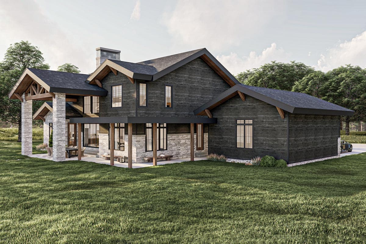 Plan 623230DJ: Rustic Craftsman House Plan Under 3800 Square Feet with Two Garages - Image #16 - Country, Craftsman, Mountain, Rustic, Transitional