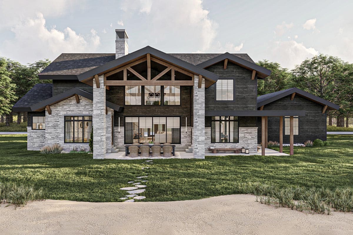 Plan 623230DJ: Rustic Craftsman House Plan Under 3800 Square Feet with Two Garages - Image #17 - Country, Craftsman, Mountain, Rustic, Transitional