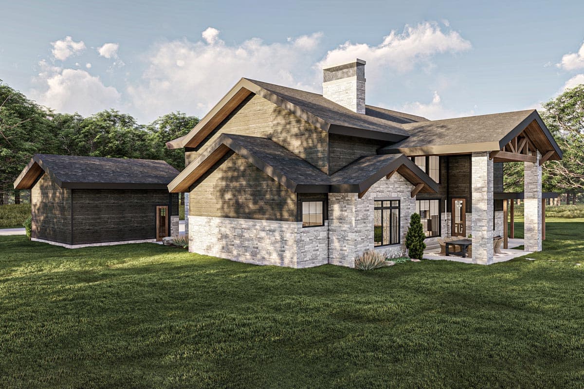 Plan 623230DJ: Rustic Craftsman House Plan Under 3800 Square Feet with Two Garages - Image #18 - Country, Craftsman, Mountain, Rustic, Transitional