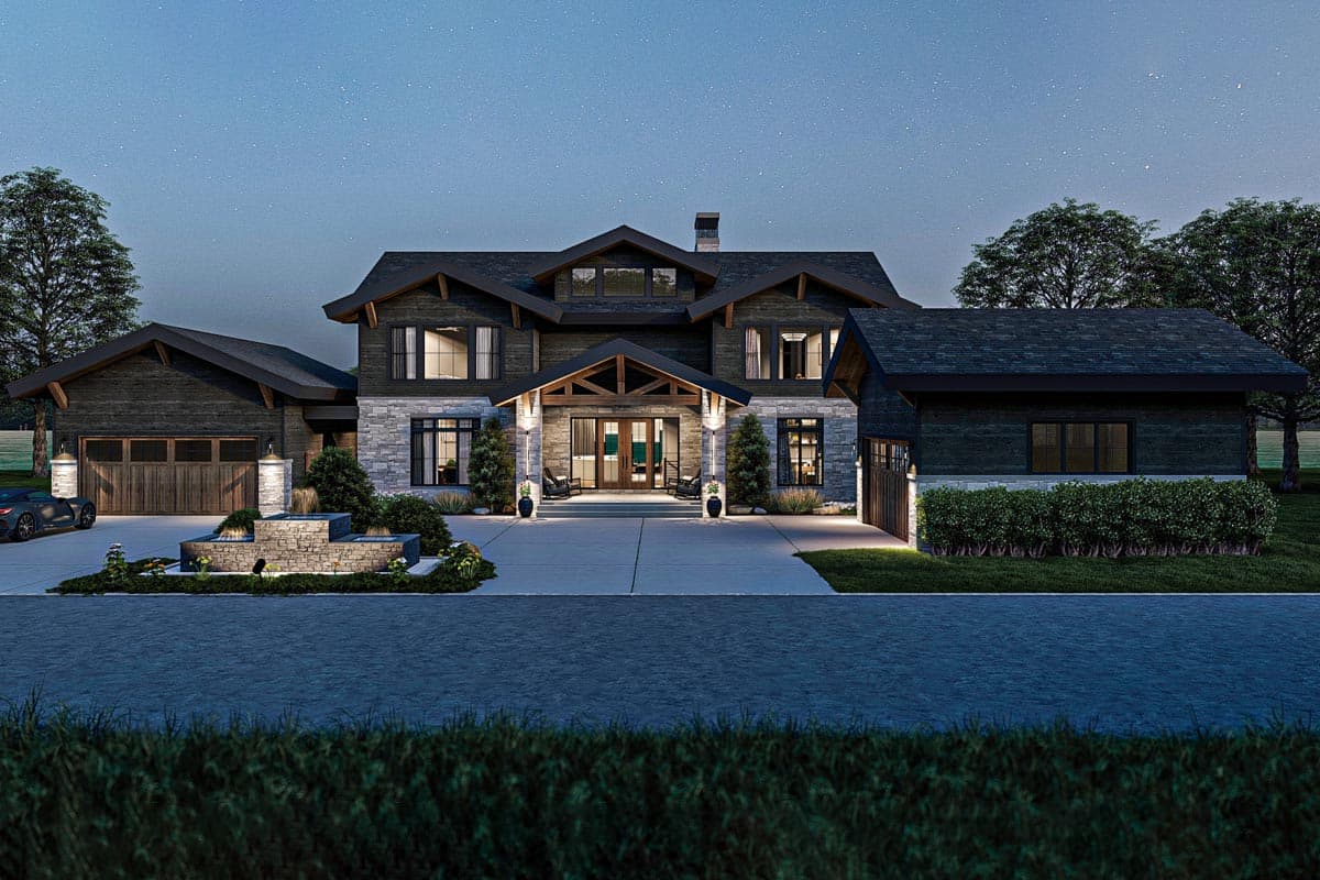 Plan 623230DJ: Rustic Craftsman House Plan Under 3800 Square Feet with Two Garages - Image #19 - Country, Craftsman, Mountain, Rustic, Transitional