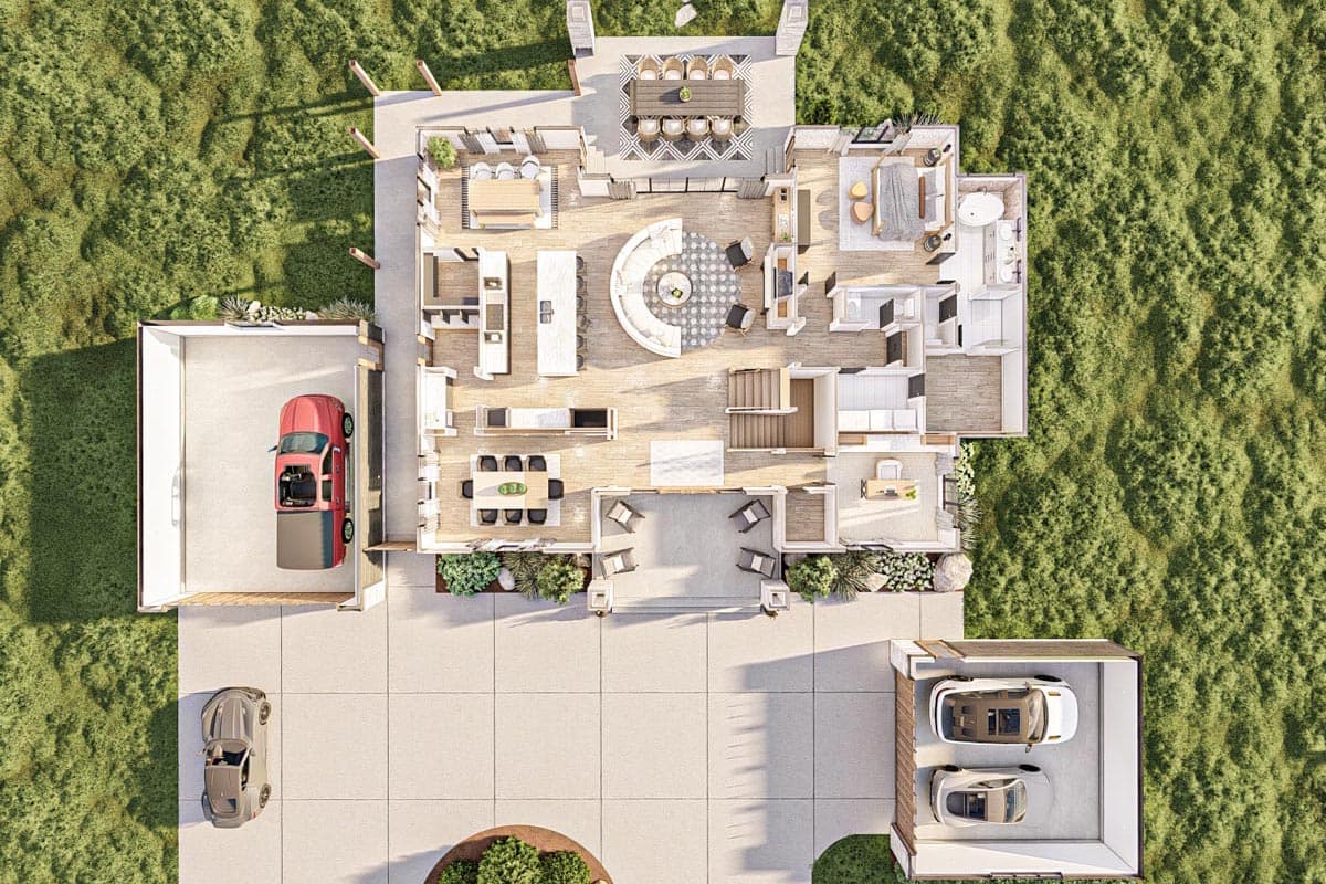 Plan 623230DJ: Rustic Craftsman House Plan Under 3800 Square Feet with Two Garages - Image #20 - Country, Craftsman, Mountain, Rustic, Transitional