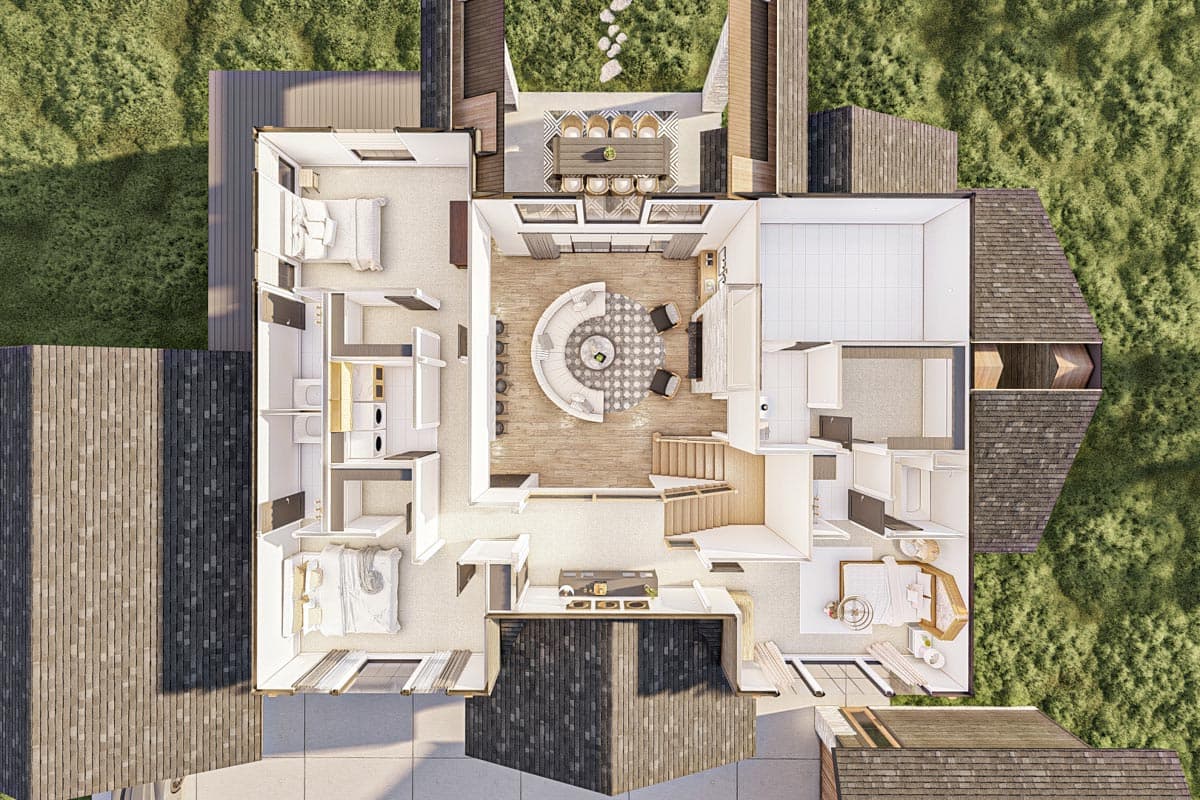 Plan 623230DJ: Rustic Craftsman House Plan Under 3800 Square Feet with Two Garages - Image #21 - Country, Craftsman, Mountain, Rustic, Transitional