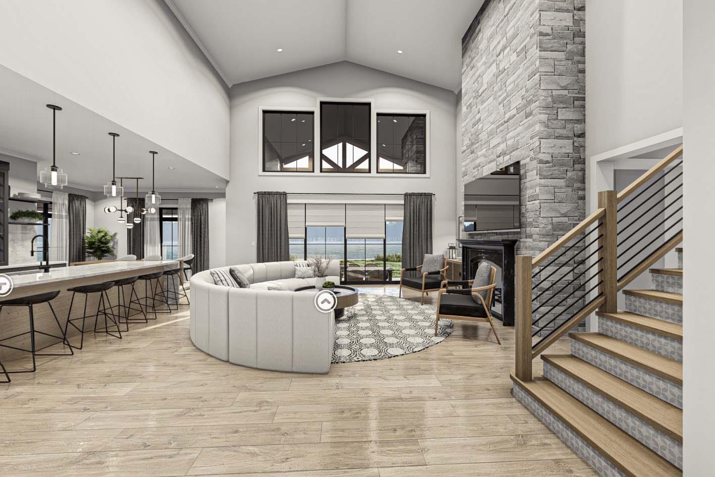 Plan 623230DJ: Rustic Craftsman House Plan Under 3800 Square Feet with Two Garages - Virtual Tour Cover Image - Country, Craftsman, Mountain, Rustic, Transitional