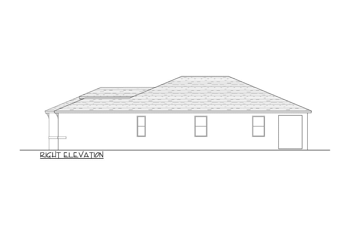 Plan 82314KA: Southern House Plan Under 2000 Square Feet with Hip Roof - Image #4 - European, Florida-Style, Southern