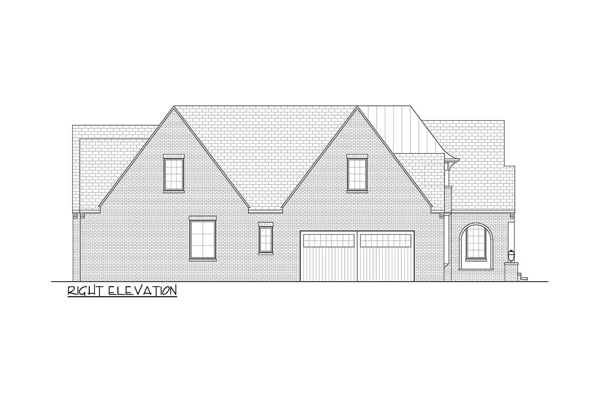 Plan 93174EL: 3 Bed Transitional House Plan Under 2200 Square Feet with Flex Room - Image #7 - European, Transitional, Tudor