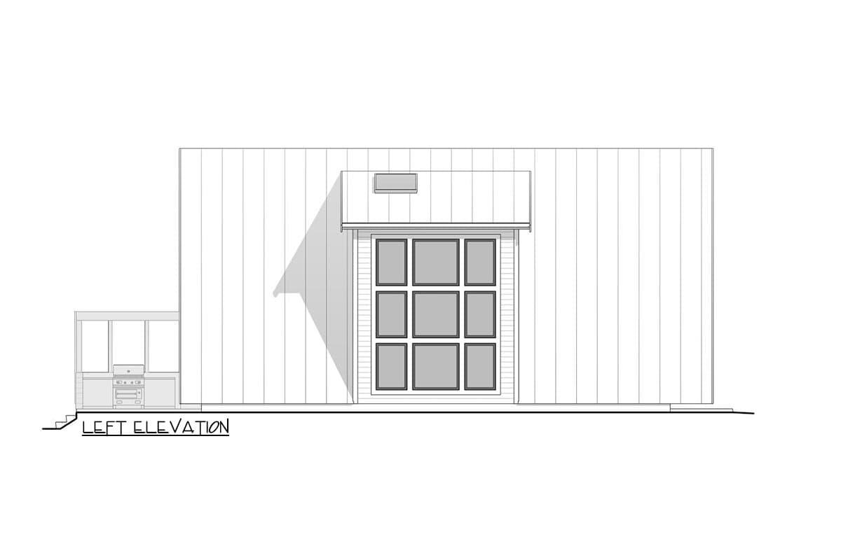 Plan 770500JME: A-Frame House Plan Under 1600 Square Feet with 12-Foot-Deep Back Patio - Image #4 - A-Frame, Contemporary, Country, Mountain, Rustic, Vacation