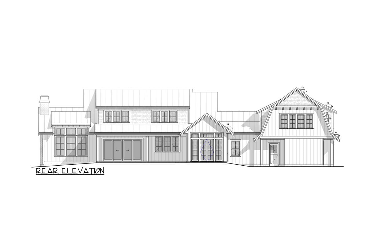 Plan 770501JME: 4-Bed Farmhouse Plan Under 3900 Square Feet with Optional In-law Suite above Garage - Image #5 - Country, Farmhouse, Modern Farmhouse, New American