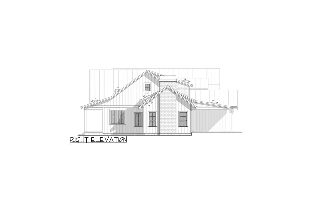 Plan 770501JME: 4-Bed Farmhouse Plan Under 3900 Square Feet with Optional In-law Suite above Garage - Image #6 - Country, Farmhouse, Modern Farmhouse, New American