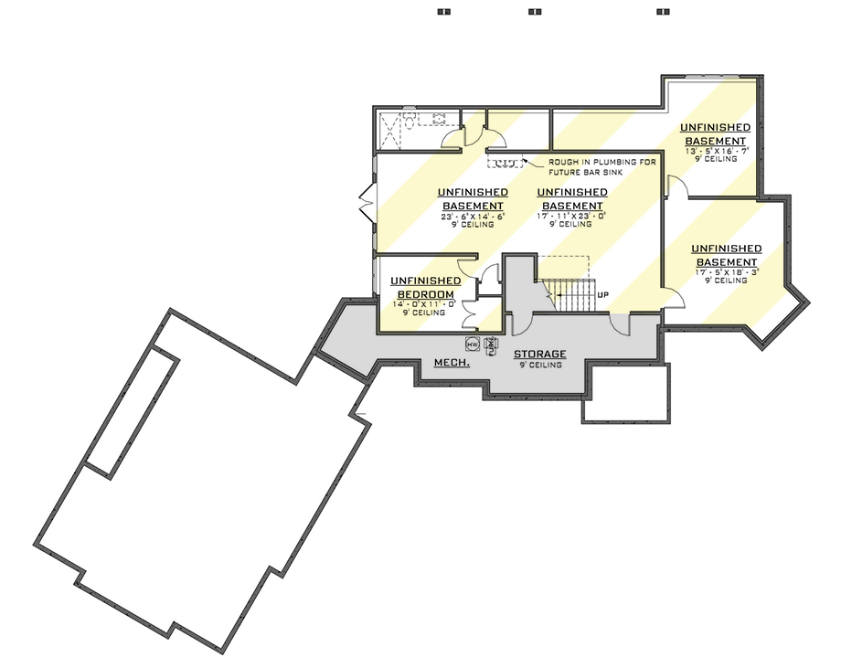 Plan 770504JME: Mountain Craftsman Plan with Future Expansion Spaces - 3335 Sq Ft - Floor Plan - Optionally Finished Lower Level - Country, Craftsman, Mountain, New American, Rustic