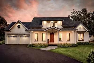 4-Bed Modern Farmhouse Plan with Unfinished Basement