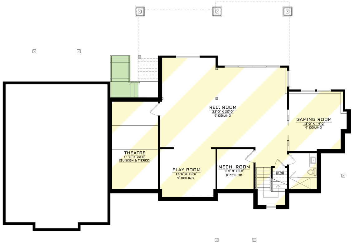 Plan 770510JME: 3-Bed Mountain Craftsman Plan with Vaulted Great Room - Floor Plan - Optionally Finished Lower Level - Country, Craftsman, Mountain, New American