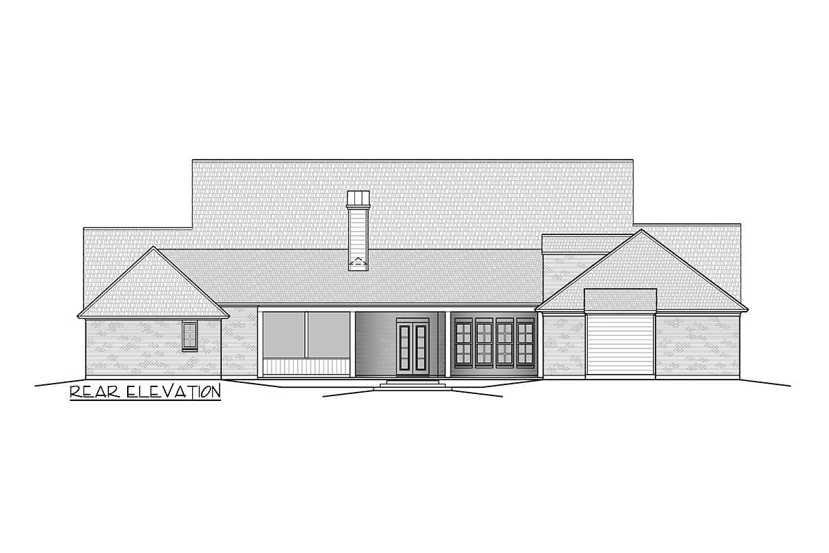Plan 125004LEW: Southern Traditional Home Plan with Front and Rear Porches