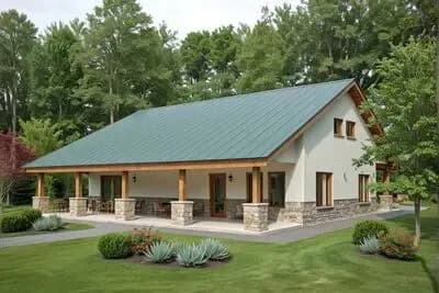 Covered Porches Front and Back