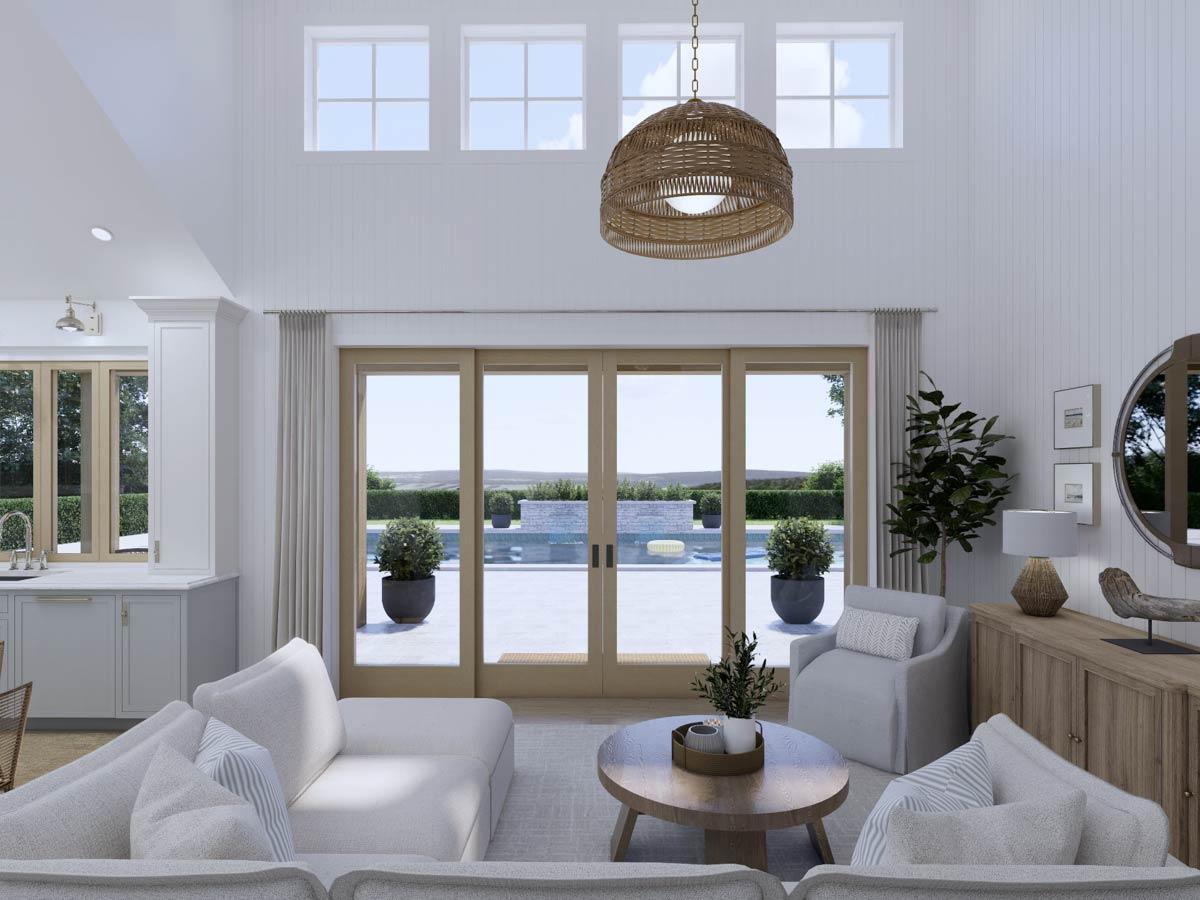 Plan 270072AF: Pool or Guest House Plan with Vaulted Interior and 8-Foot-Deep Porch - 1050 Sq Ft - Image #5