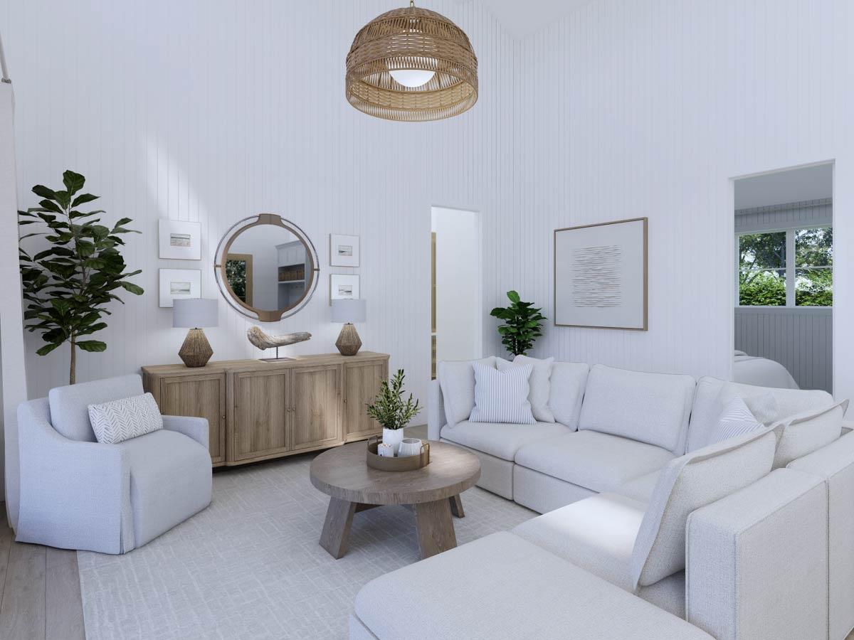 Plan 270072AF: Pool or Guest House Plan with Vaulted Interior and 8-Foot-Deep Porch - 1050 Sq Ft - Image #8