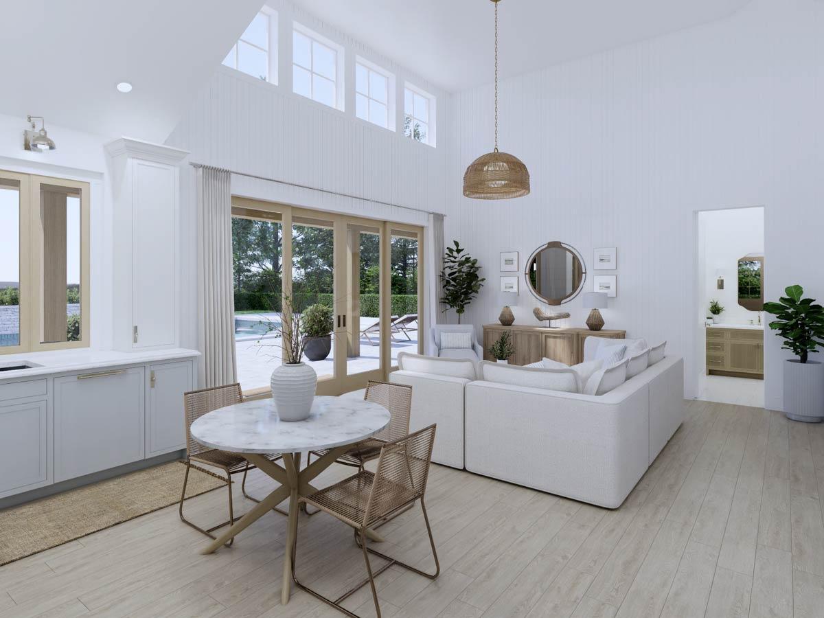 Plan 270072AF: Pool or Guest House Plan with Vaulted Interior and 8-Foot-Deep Porch - 1050 Sq Ft - Image #11