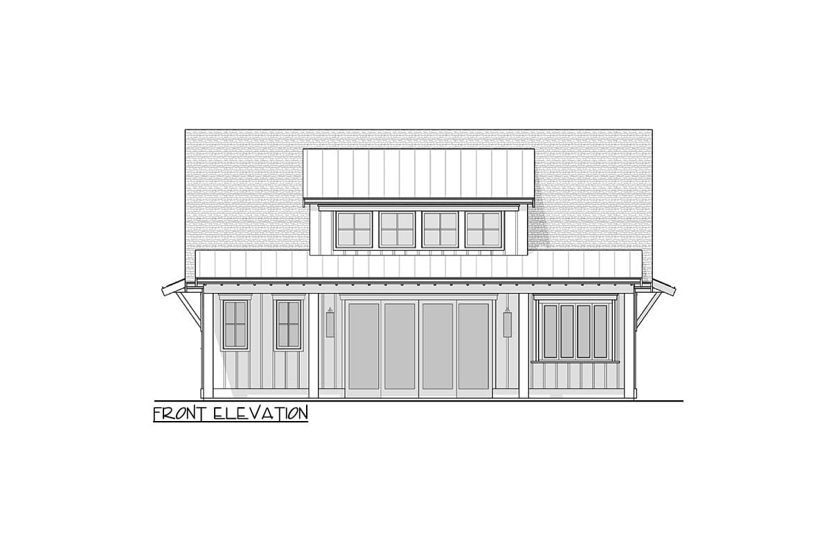 Plan 270072AF: Pool or Guest House Plan with Vaulted Interior and 8-Foot-Deep Porch - 1050 Sq Ft - Image #23