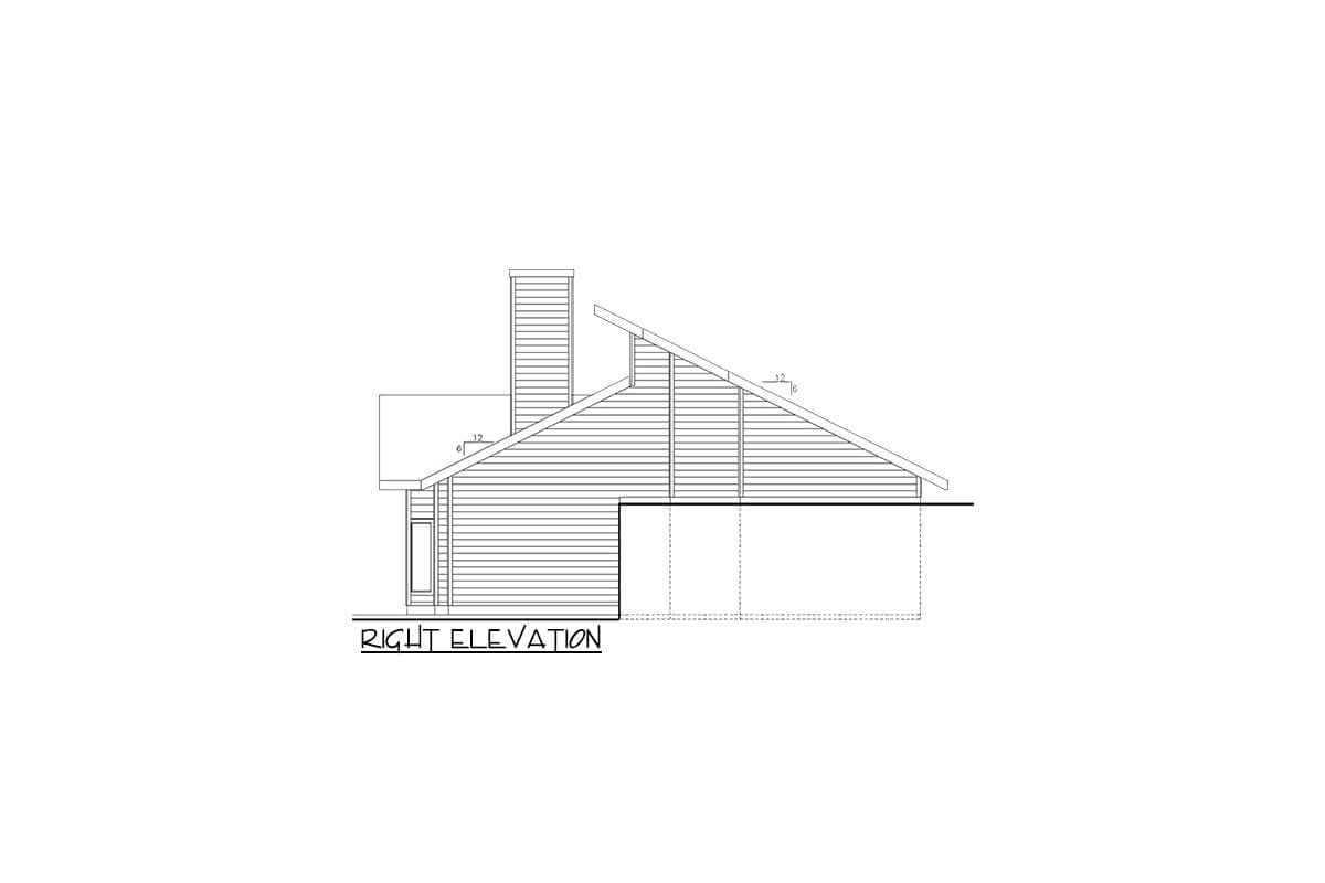 Plan 35052GH: Contemporary Mountain House Plan with 3 Bedrooms and Vaulted Great Room - Image #5 - Contemporary, Mountain