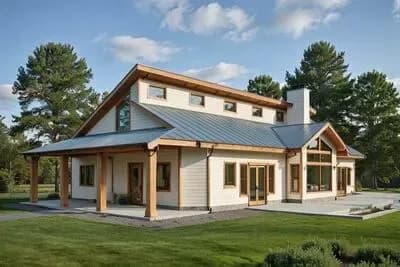 Contemporary Mountain House Plan with 3 Bedrooms and Vaulted Great Room