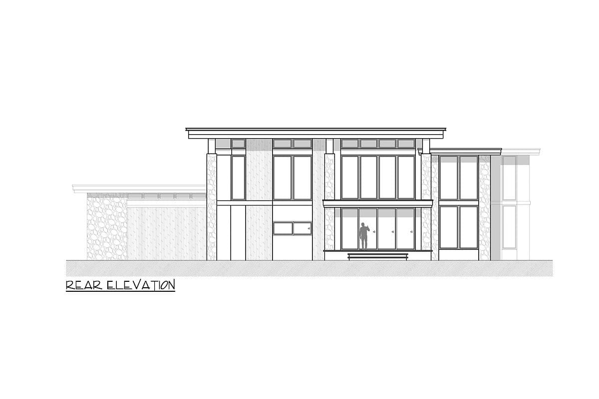 Plan 311040RMZ: Contemporary Northwest Home Plan with Two-Story Great Room and Home Office - Image #9 - Contemporary, Mid Century Modern, Modern, Northwest