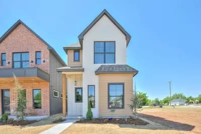 19-Foot-Wide 2-Story House Plan with ADU Above Detached Garage - 1457 Sq Ft