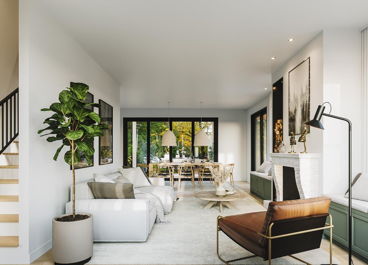 Plan 21013DR: 5-Bedroom Simple Farmhouse Plan with Finished Basement and Large Covered Porches - Image #10 - Cottage, Country, Farmhouse, Modern Farmhouse, New American, Rustic, Traditional