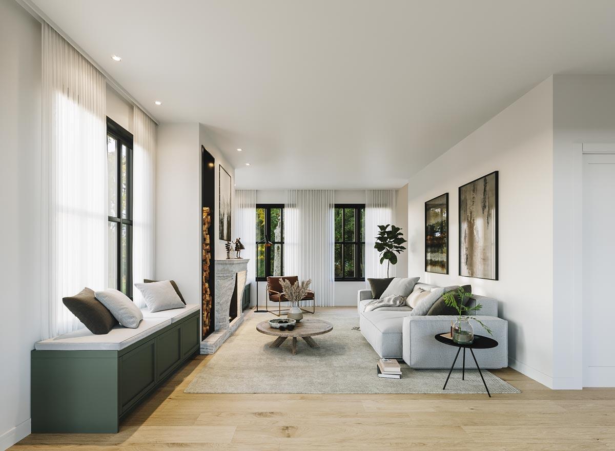 Plan 21013DR: 5-Bedroom Simple Farmhouse Plan with Finished Basement and Large Covered Porches - Image #11 - Cottage, Country, Farmhouse, Modern Farmhouse, New American, Rustic, Traditional