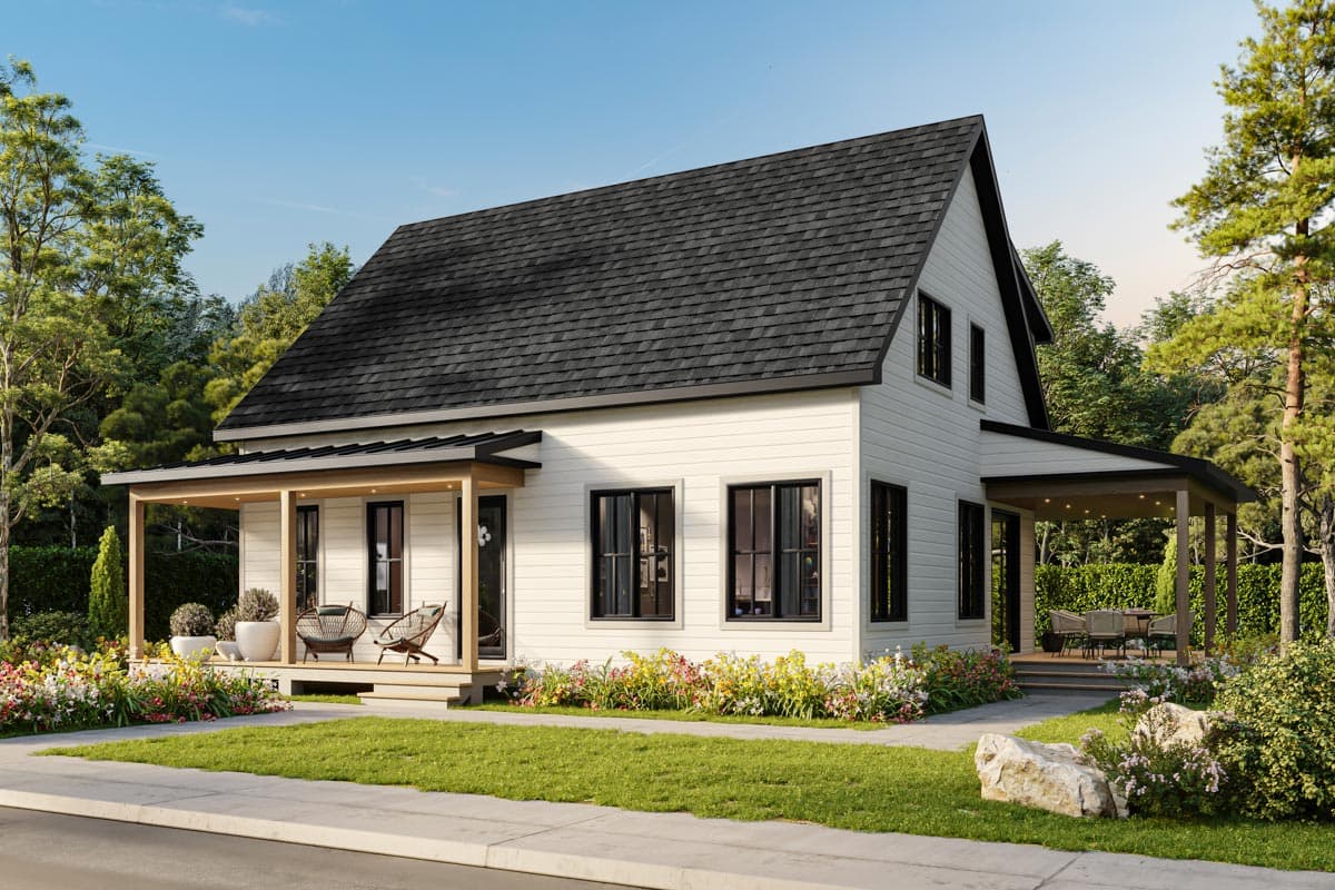 Plan 21013DR: 5-Bedroom Simple Farmhouse Plan with Finished Basement and Large Covered Porches - Image #8 - Cottage, Country, Farmhouse, Modern Farmhouse, New American, Rustic, Traditional
