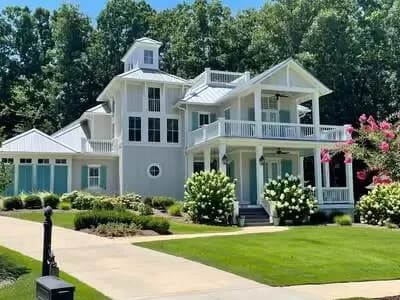 Southern Coastal Home Plan with Rooftop Terrace