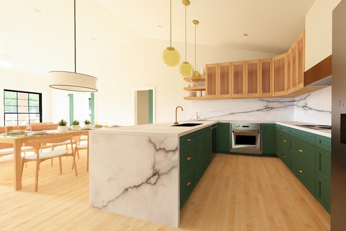 Plan 67701MG: 1360 Square Foot New American House Plan with Flex Bed or Office  - Image #7 - Country, Craftsman, New American, Ranch