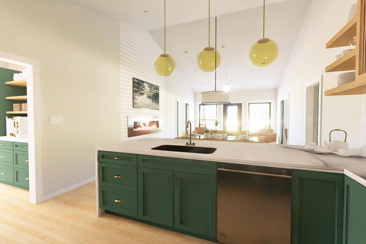 Plan 67701MG: 1360 Square Foot New American House Plan with Flex Bed or Office  - Image #8 - Country, Craftsman, New American, Ranch