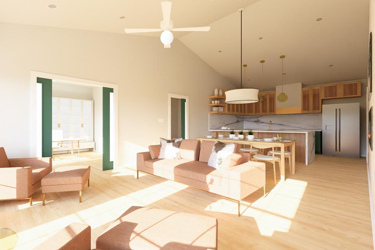 Plan 67701MG: 1360 Square Foot New American House Plan with Flex Bed or Office  - Image #11 - Country, Craftsman, New American, Ranch