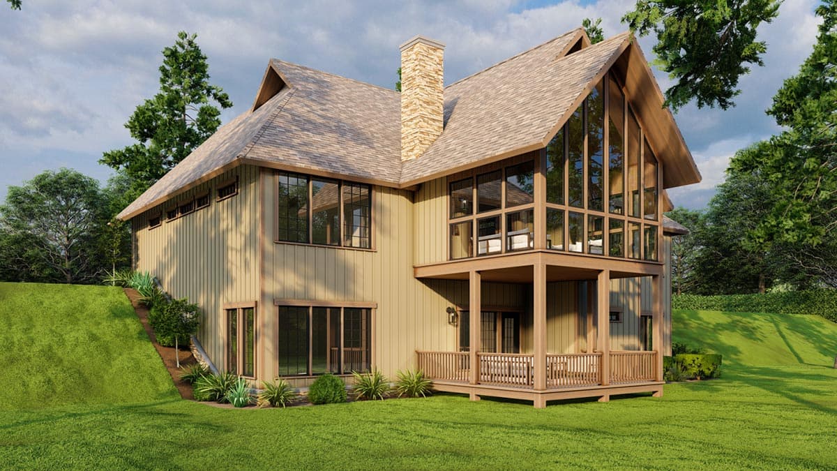 Plan 60717ND: Rustic Craftsman House Plan Under 3500 Square Feet with Finished Lower Level and Bonus Above Garage - Image #7 - Craftsman, Mountain, Northwest, Rustic, Traditional