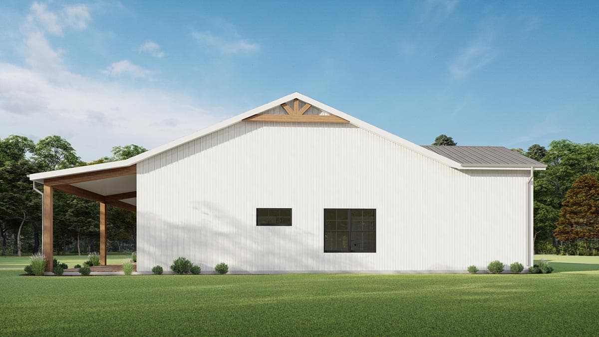 Plan 777048MTL: Farmhouse Ranch Plan with 10 Ft Deep Front Porch and Central Living Space - Image #4 - Barndominium, Country, Craftsman, Farmhouse, Modern Farmhouse, Ranch, Rustic