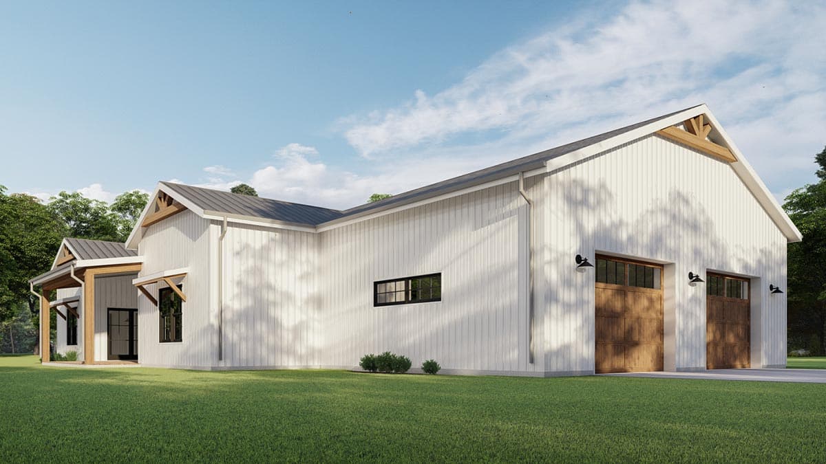 Plan 777048MTL: Farmhouse Ranch Plan with 10 Ft Deep Front Porch and Central Living Space - Image #9 - Barndominium, Country, Craftsman, Farmhouse, Modern Farmhouse, Ranch, Rustic