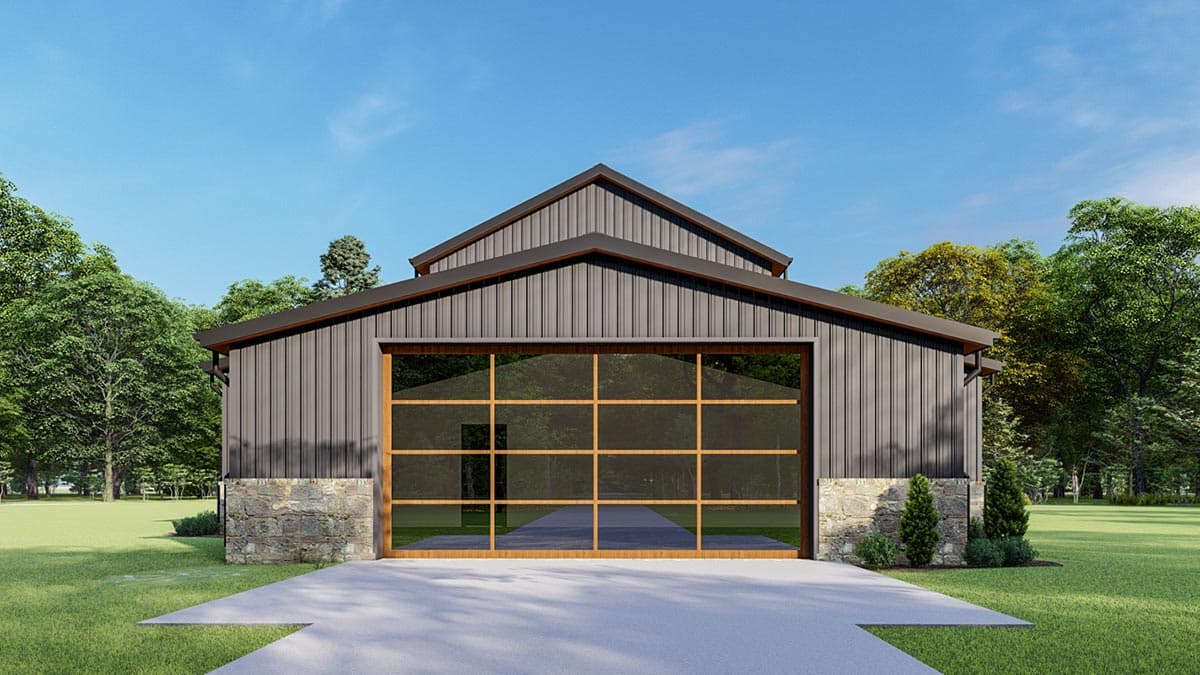 Plan 777051MTL: Rustic 2-Story Barndominium-Style House Plan under 2000 Square Feet with Flex Room - Image #7 - Barndominium, Country, Farmhouse, Rustic