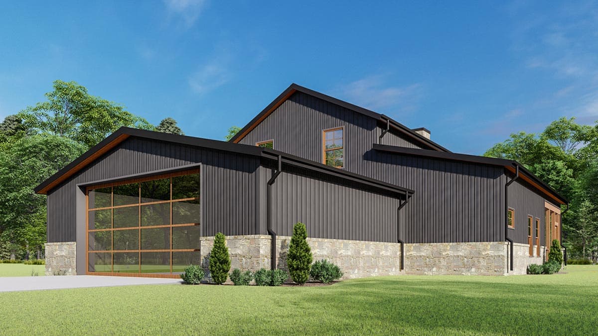 Plan 777051MTL: Rustic 2-Story Barndominium-Style House Plan under 2000 Square Feet with Flex Room - Image #8 - Barndominium, Country, Farmhouse, Rustic